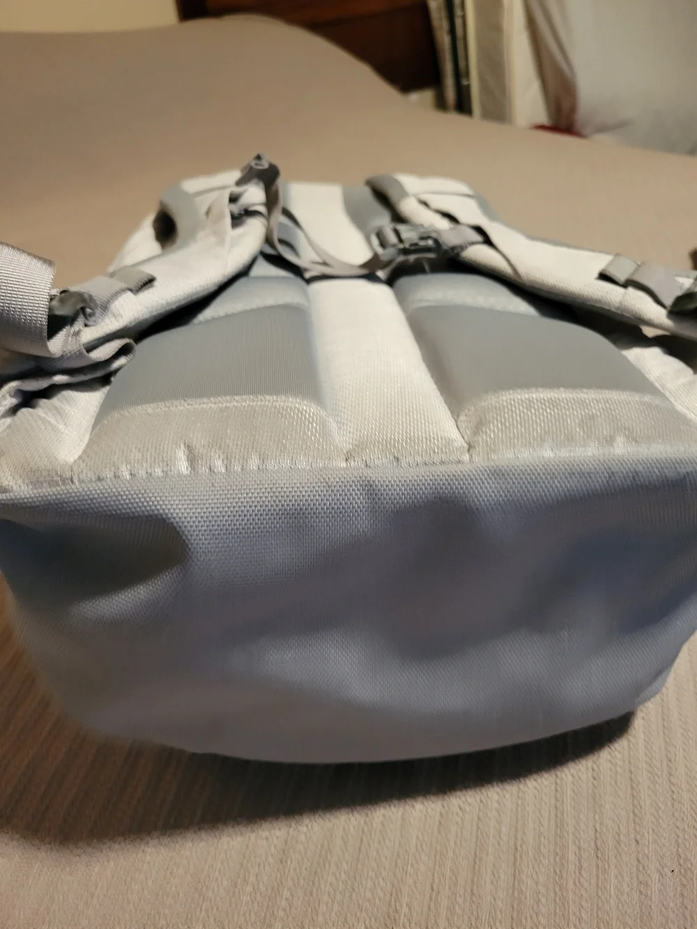 The North Face Light Cream Daypack with Bungee Front